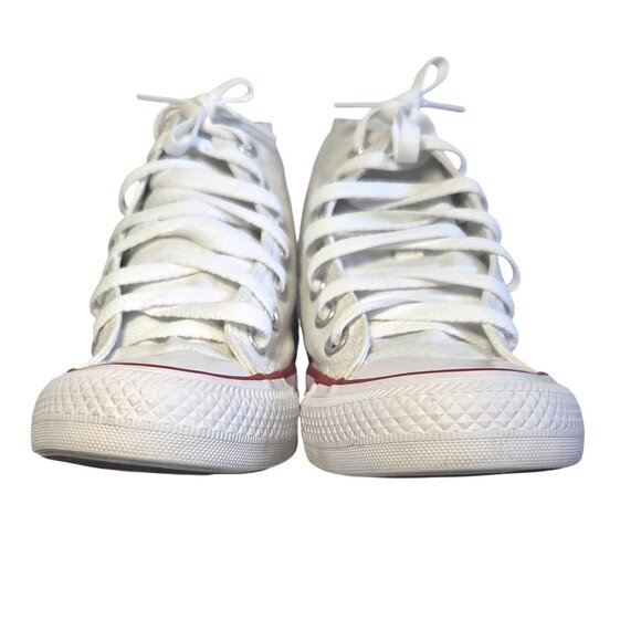 Converse All Star  High-Top Sneakers Unisex 4-6 White Canvas Vintage Style - Picture 5 of 9